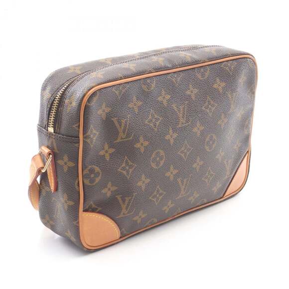 LOUIS VUITTON Brown Monogram Leather Shoulder Bag